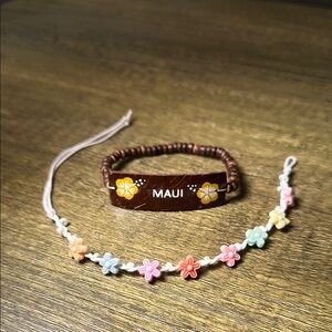 Hawaiian Beaded and Braided Bracelet Set